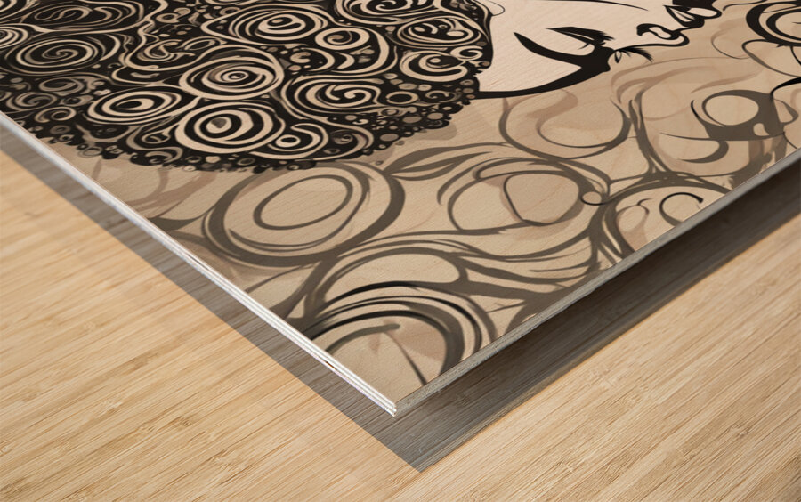 Melanin Magic  44 Wood print