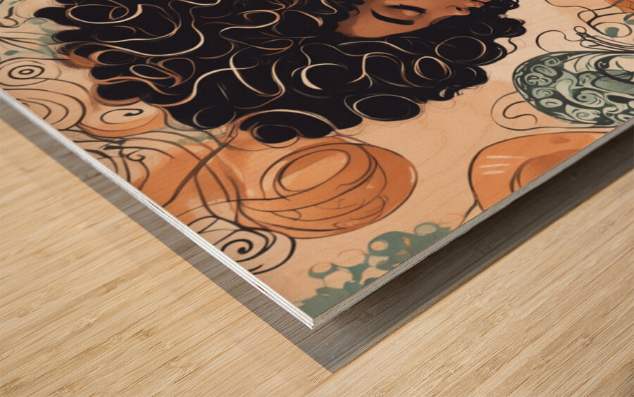 Melanin Magic  45 Wood print