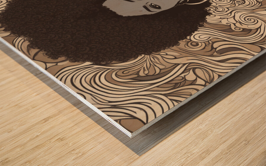 Melanin Magic  49 Wood print