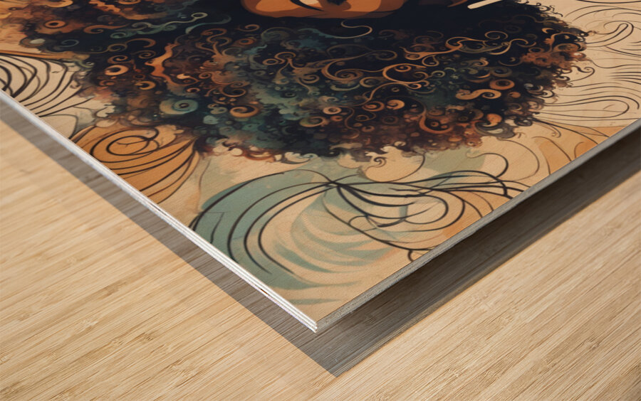 Melanin Magic  55 Impression sur bois