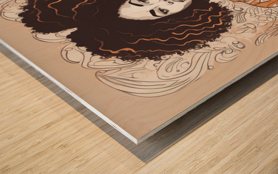 Melanin Magic  56 Wood print