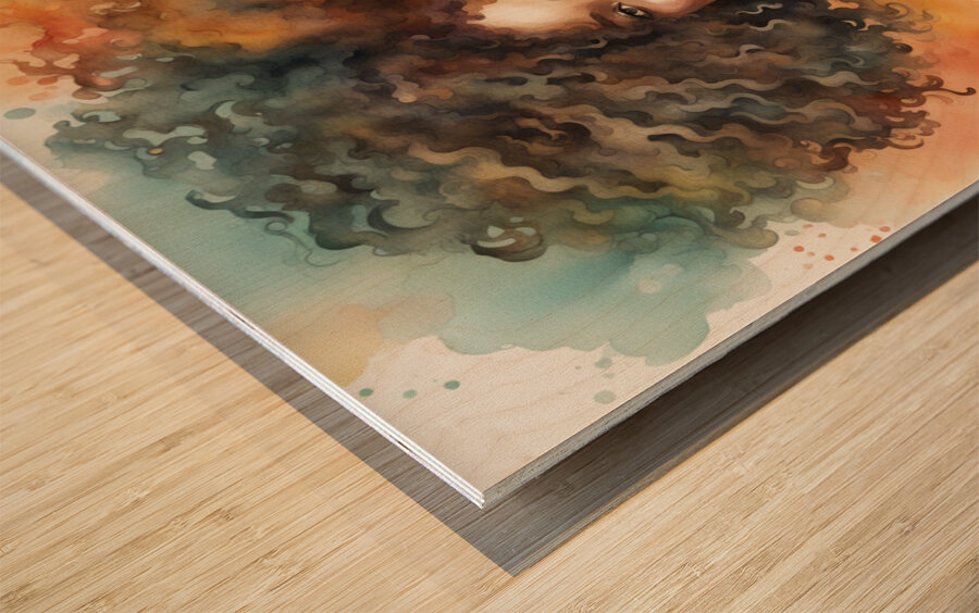 Melanin Magic  61 Wood print