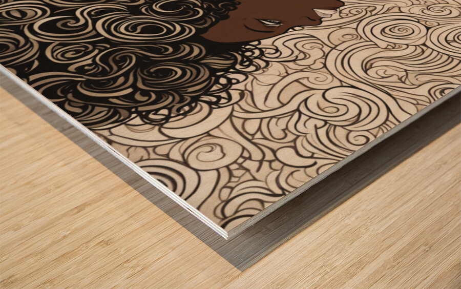 Melanin Magic  63 Wood print
