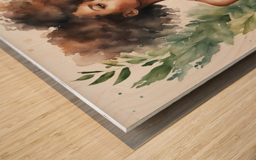Melanin Magic  19 Wood print