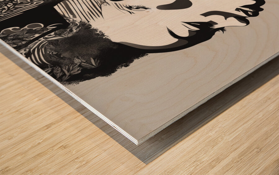 Silhouette of Strength Collection 1 - The Artful Mane 3 Impression sur bois