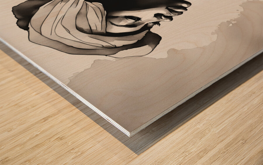 Silhouette of Strength Collection 1 - The Artful Mane 5 Wood print