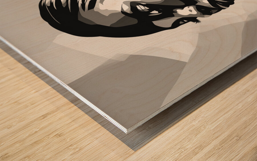 Silhouette of Strength Collection 1 - The Artful Mane 6 Wood print