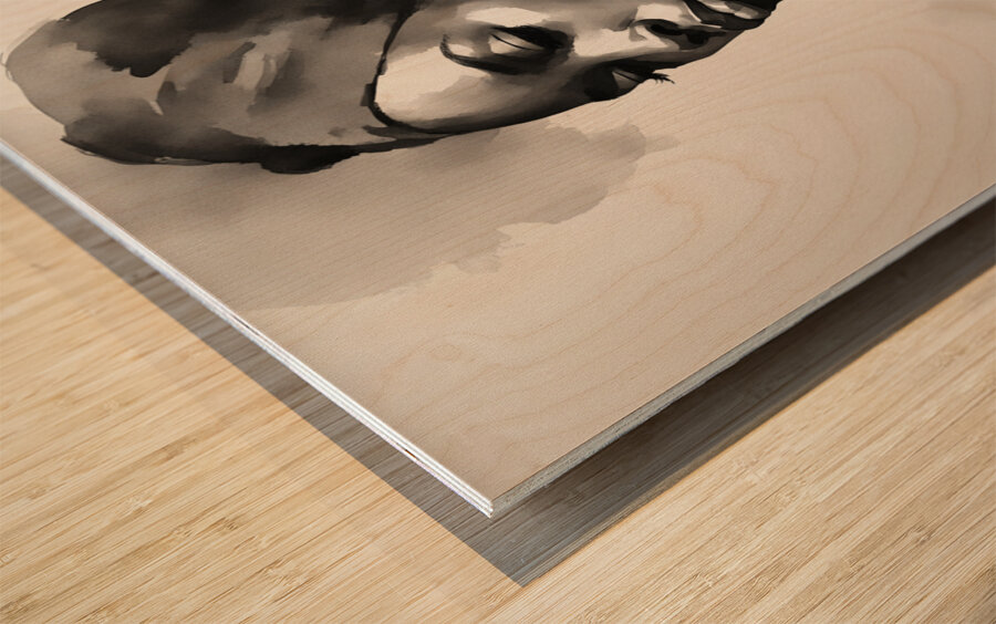 Silhouette of Strength Collection 1 - The Artful Mane 7 Wood print