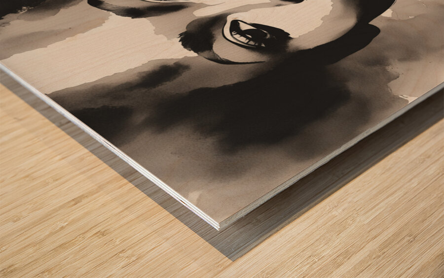 Silhouette of Strength Collection 1 - The Artful Mane 10 Wood print