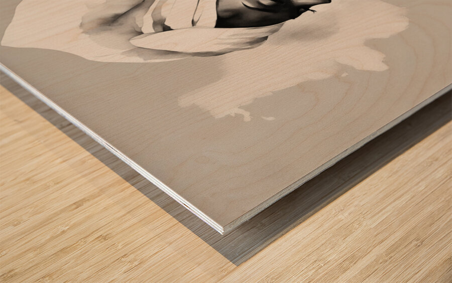 Silhouette of Strength Collection 1 - The Artful Mane 12 Wood print