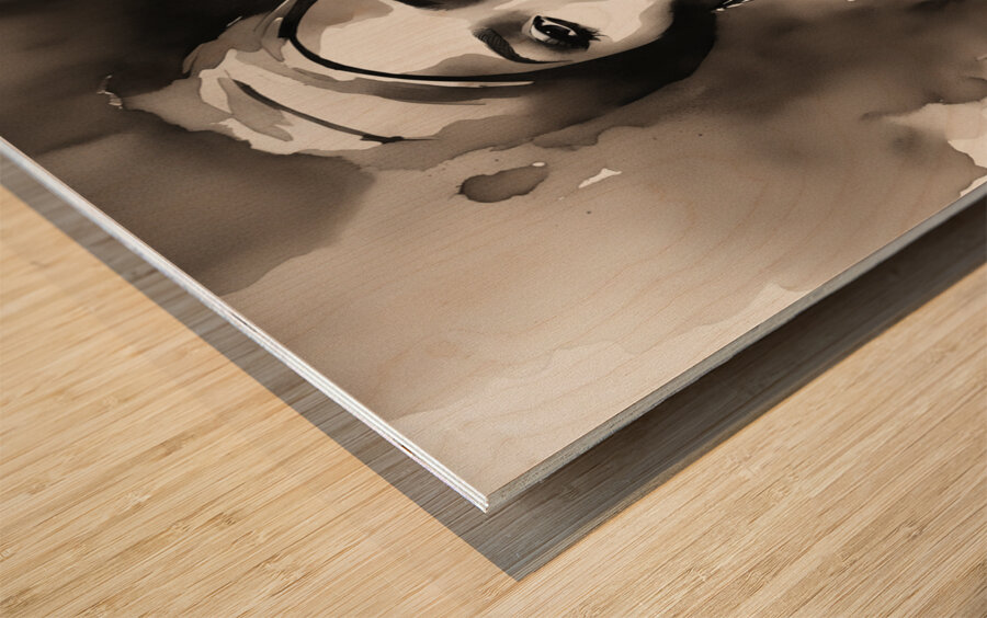 Silhouette of Strength Collection 1 - The Artful Mane 16 Wood print