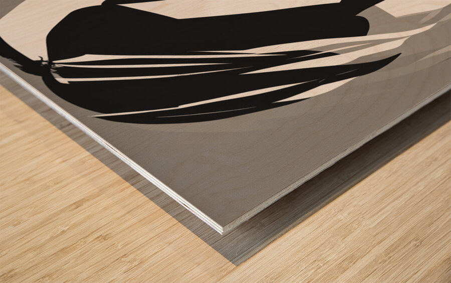 Silhouette of Strength Collection 1 - The Artful Mane 18 Wood print