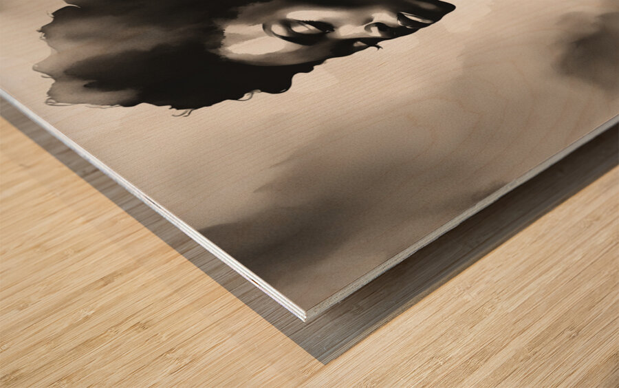 Silhouette of Strength Collection 1 - The Artful Mane 19 Wood print