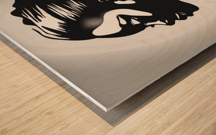 Silhouette of Strength Collection 1 - The Artful Mane 20 Wood print