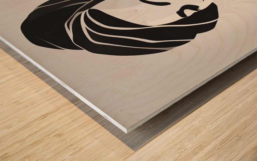 Silhouette of Strength Collection 1 - The Artful Mane 21 Wood print