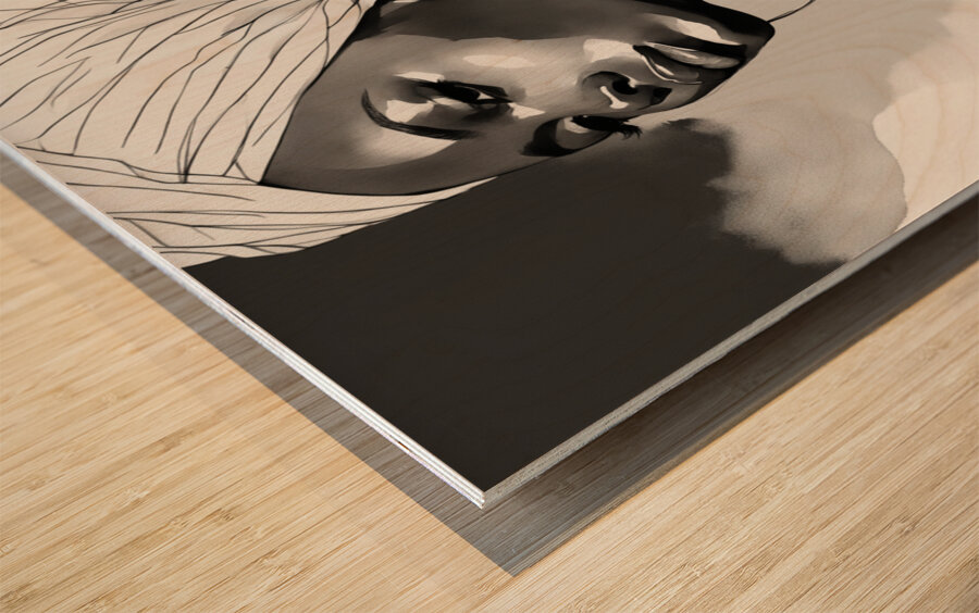 Silhouette of Strength Collection 1 - The Artful Mane 22 Wood print