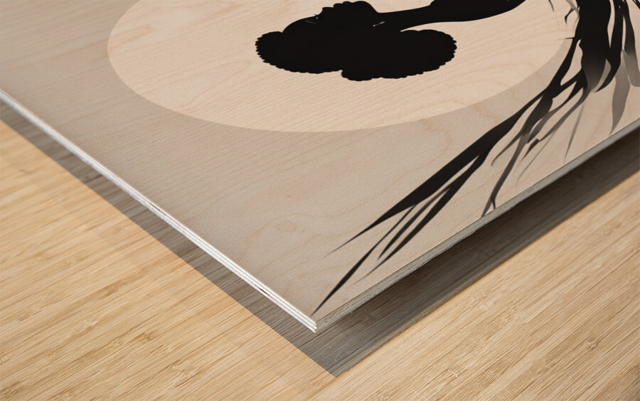 Silhouette of Strength Collection 1 - The Artful Mane 23 Wood print