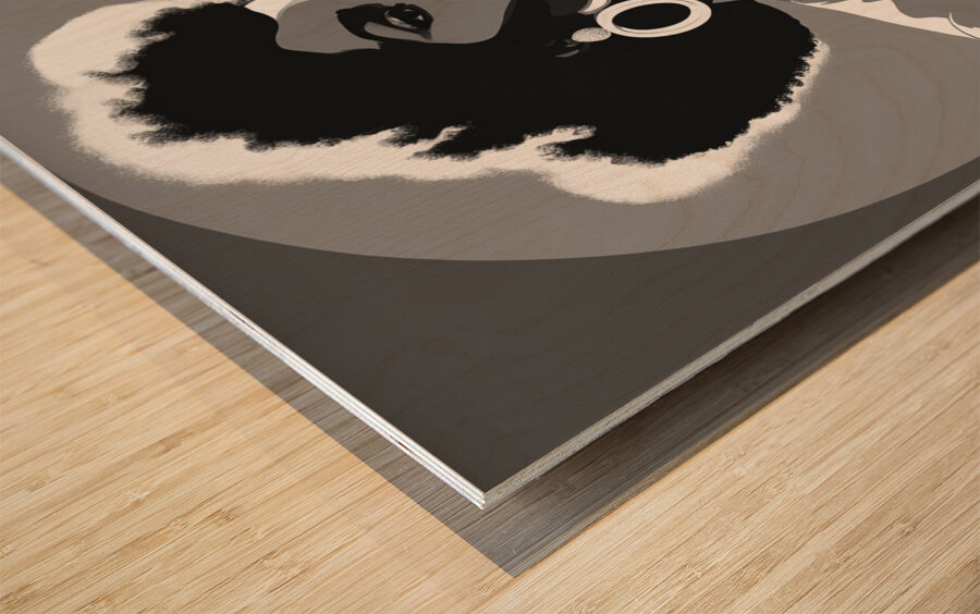 Silhouette of Strength Collection 1 - The Artful Mane 24 Wood print