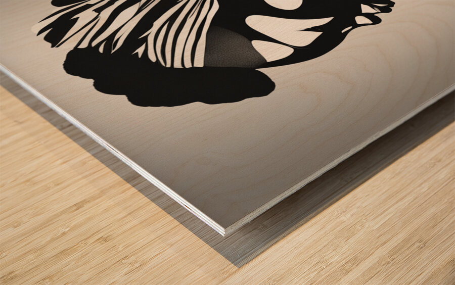 Silhouette of Strength Collection 1 - The Artful Mane 26 Impression sur bois