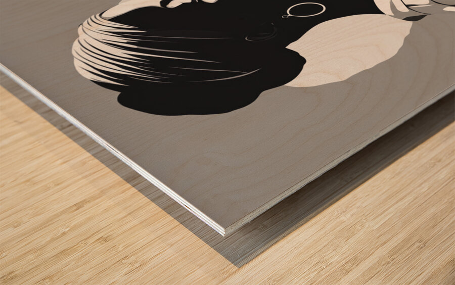 Silhouette of Strength Collection 1 - The Artful Mane 33 Wood print