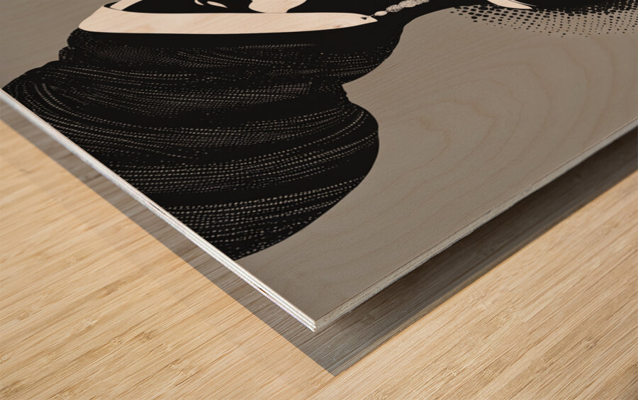 Silhouette of Strength Collection 1 - The Artful Mane 35 Wood print