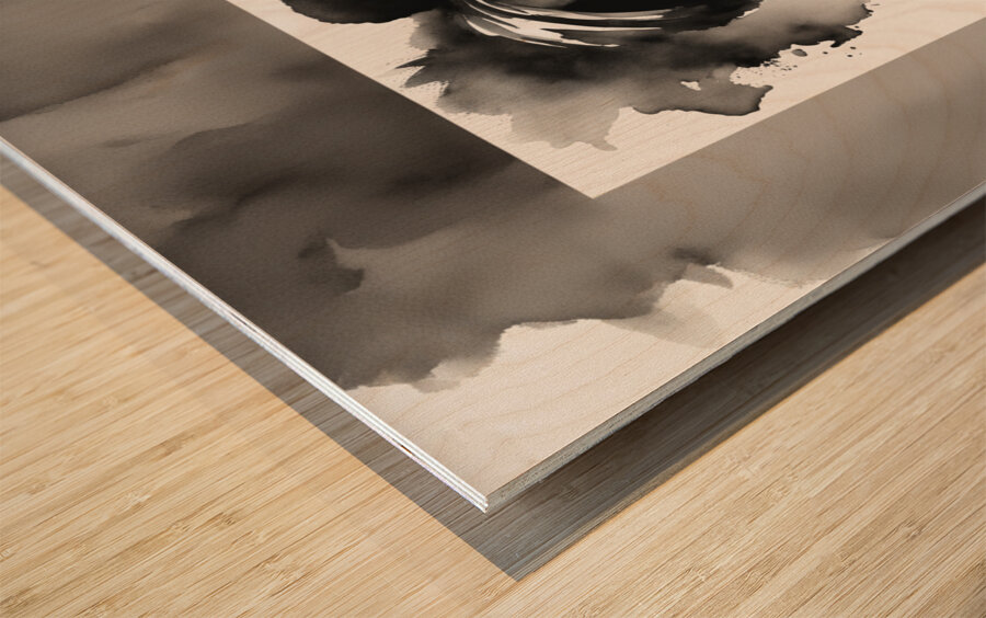 Silhouette of Strength Collection 1 - The Artful Mane 36 Wood print