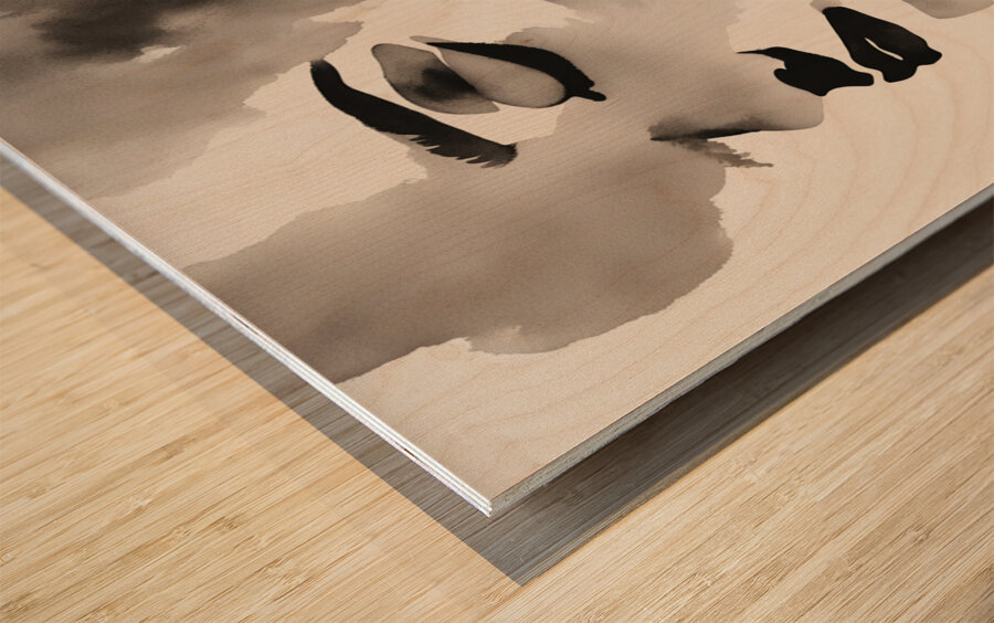 Silhouette of Strength Collection 1 - The Artful Mane 37 Wood print