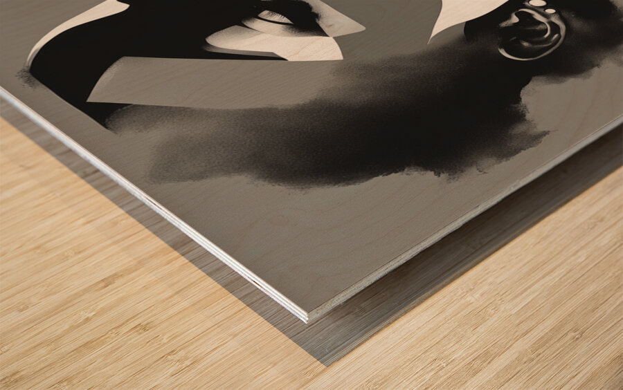 Silhouette of Strength Collection 1 - The Artful Mane 41 Wood print