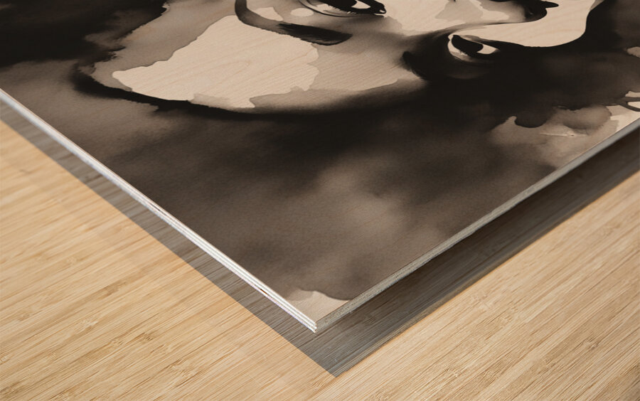 Silhouette of Strength Collection 1 - The Artful Mane 42 Wood print