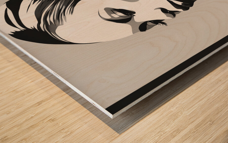 Silhouette of Strength Collection 1 - The Artful Mane 47 Wood print