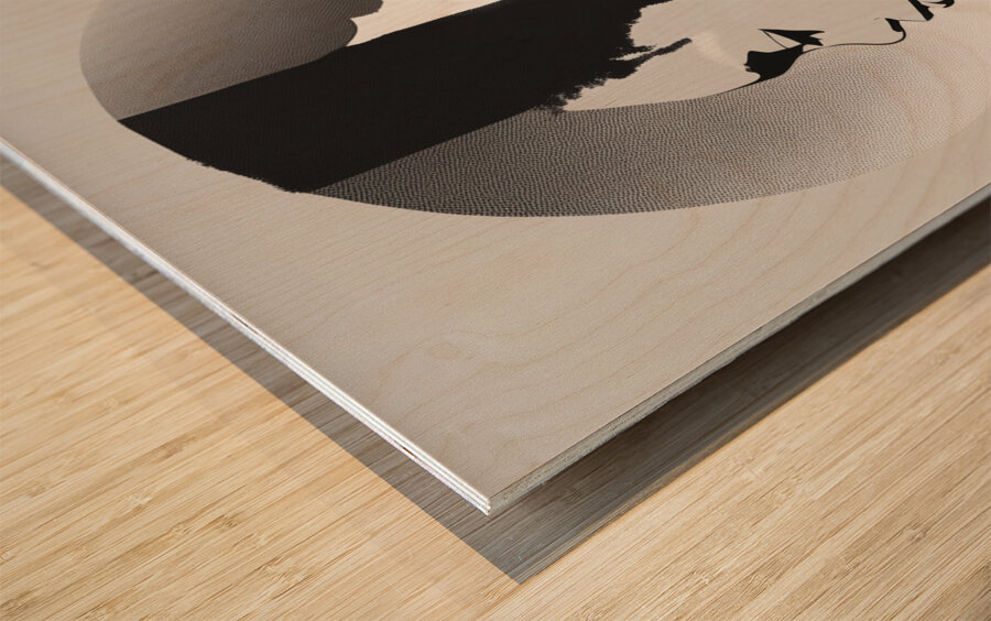 Silhouette of Strength Collection 1 - The Artful Mane 48 Wood print