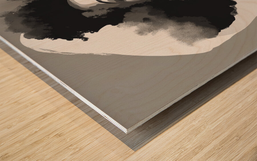 Silhouette of Strength Collection 1 - The Artful Mane 49 Wood print