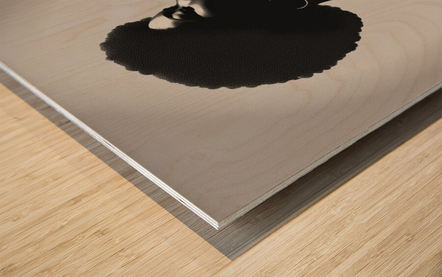 Silhouette of Strength Collection 1 - The Artful Mane 50 Wood print