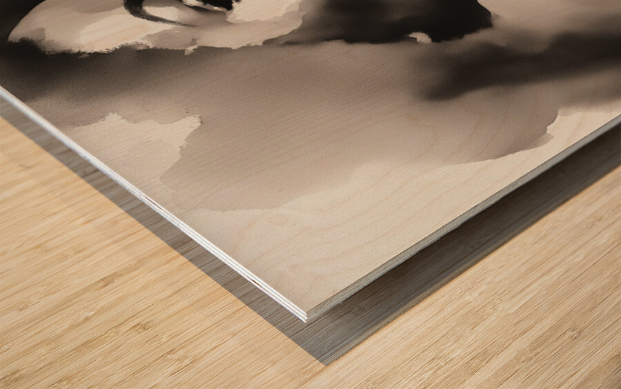 Silhouette of Strength Collection 1 - The Artful Mane 53 Wood print