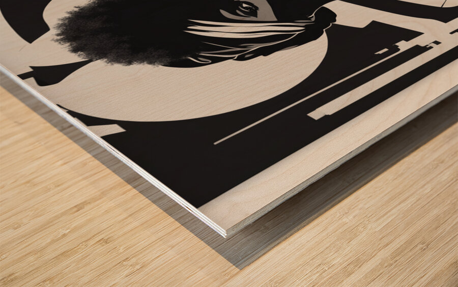 Silhouette of Strength Collection 1 - The Artful Mane 54 Wood print