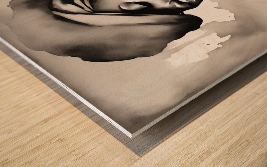 Silhouette of Strength Collection 1 - The Artful Mane 55 Wood print