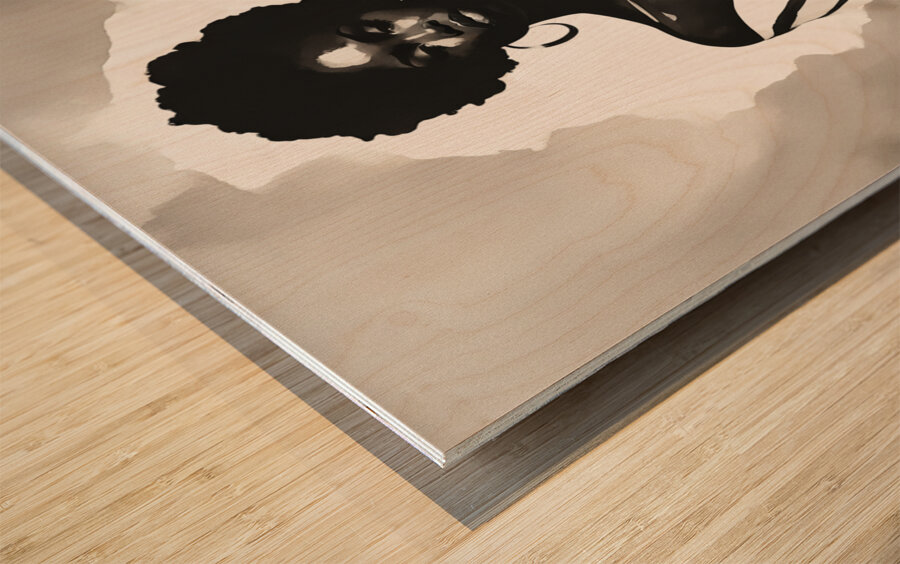 Silhouette of Strength Collection 1 - The Artful Mane 56 Wood print