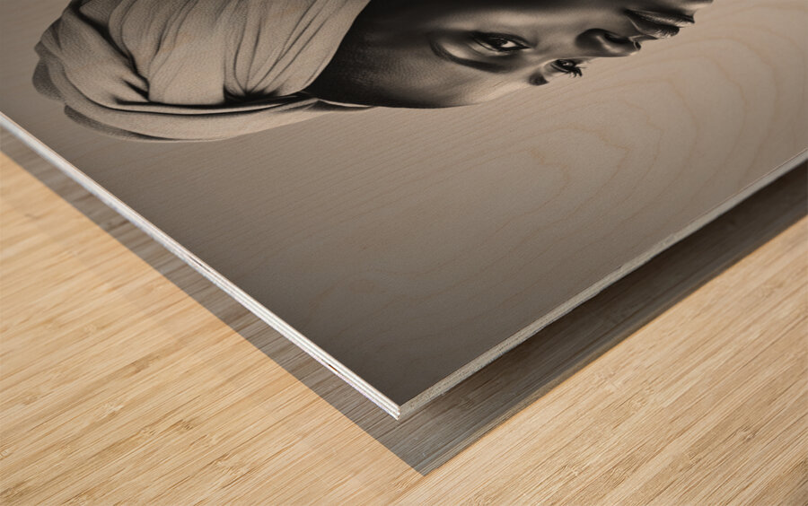 Silhouette of Strength Collection 1 - The Artful Mane 58 Wood print