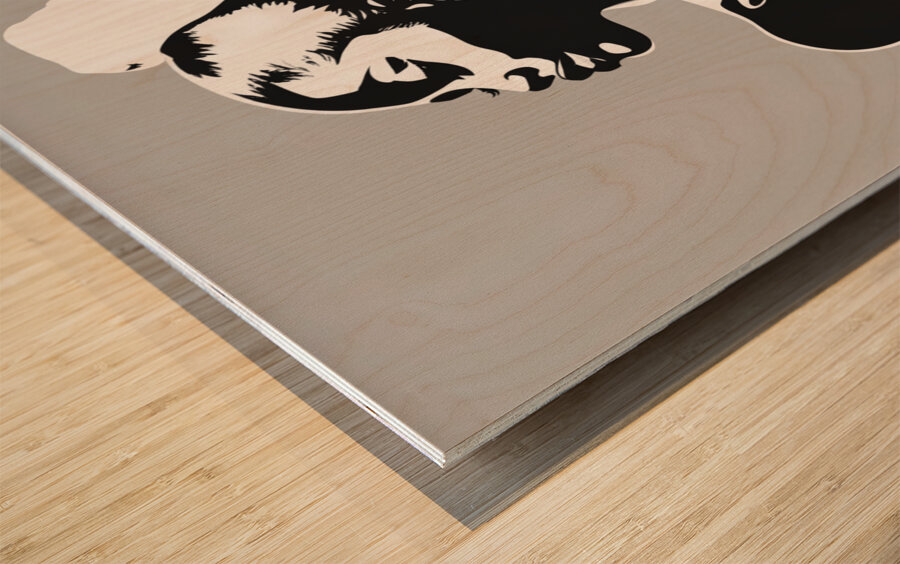 Silhouette of Strength Collection 2 - The Artful Mane 1 Wood print