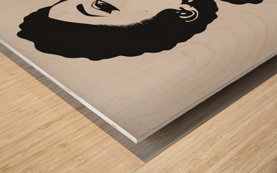 Silhouette of Strength Collection 2 - The Artful Mane 4 Impression sur bois