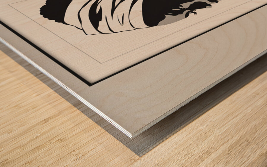 Silhouette of Strength Collection 2 - The Artful Mane 5 Wood print