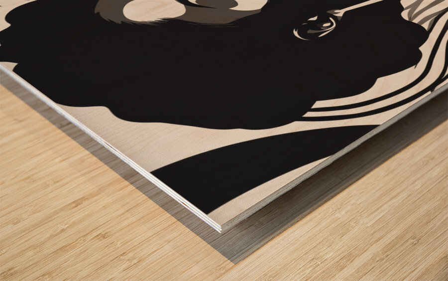 Silhouette of Strength Collection 2 - The Artful Mane 7 Wood print