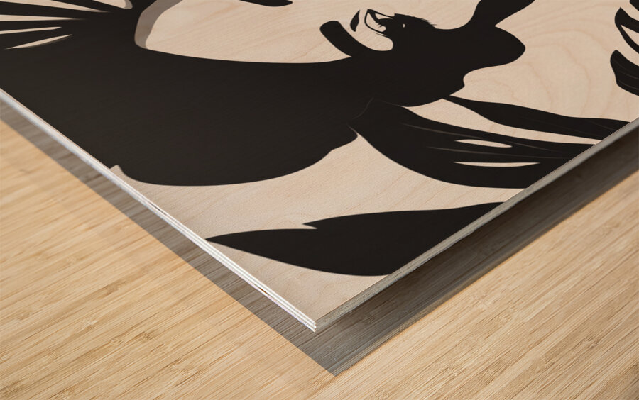 Silhouette of Strength Collection 2 - The Artful Mane 10 Wood print