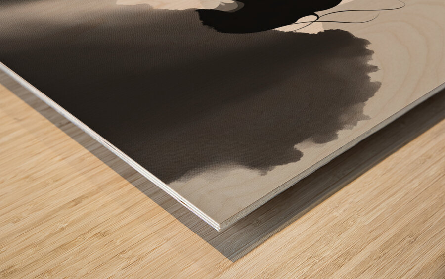 Silhouette of Strength Collection 2 - The Artful Mane 11 Wood print