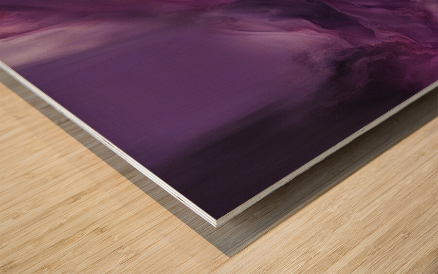 The Purle Aurora 6 Wood print