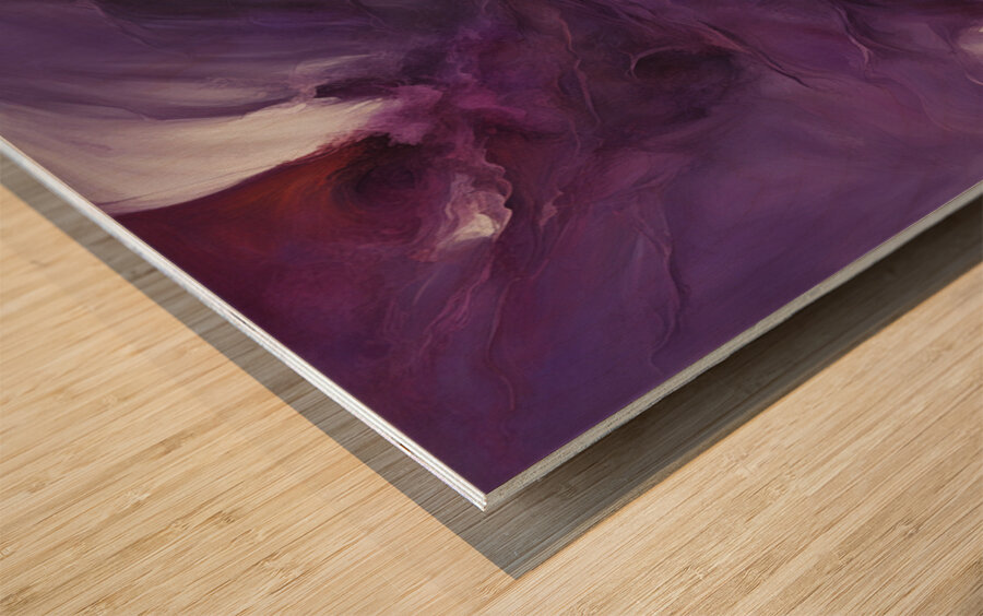 The Purle Aurora 7 Wood print