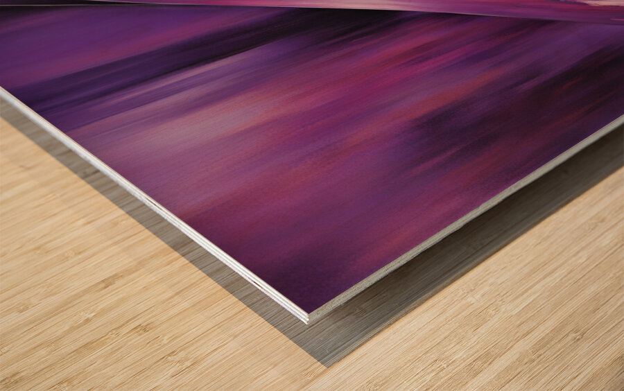 The Purle Aurora 8 Wood print