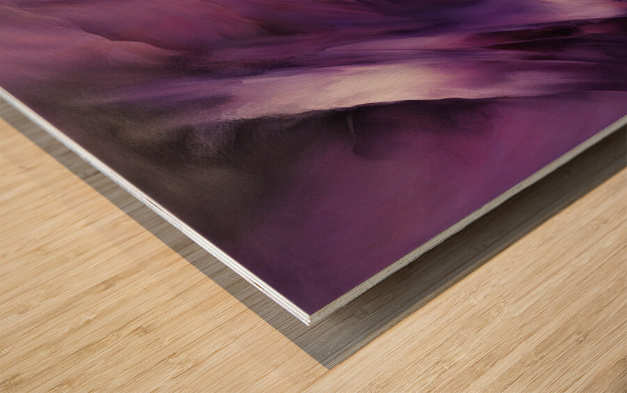 The Purle Aurora 10 Wood print