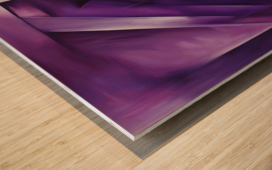 The Purle Aurora 12 Wood print