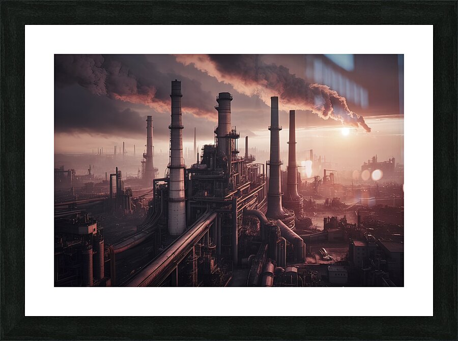 Factory Landscape 1 Picture Frame print